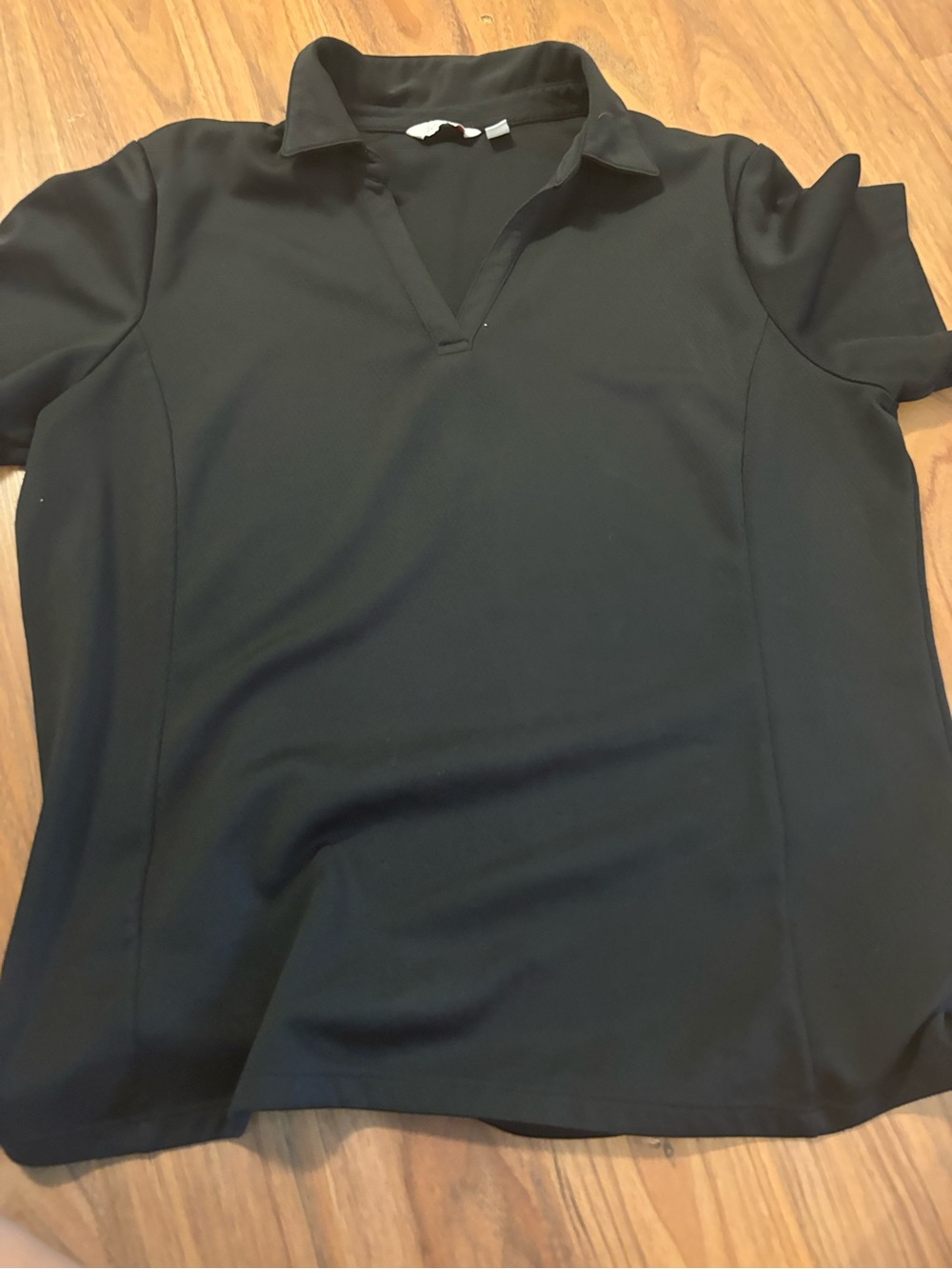 Women’s Black Lady Hagen Polo V-Neck Top